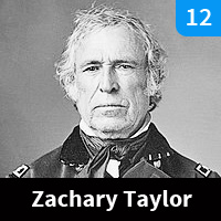 Carte n°12 - Zachary Taylor (1849-1850)