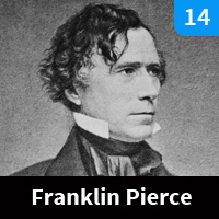 Carte n°14 - Franklin Pierce (1853-1857)