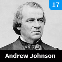 Carte n°17 - Andrew Johnson (1865-1869)