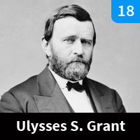 Carte n°18 - Ulysses S. Grant (1869-1877)