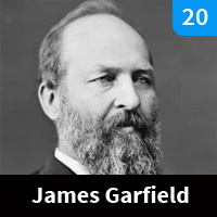 Carte n°20 - James A. Garfield (1881)