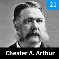 Carte n°21 - Chester A. Arthur (1881-1885)