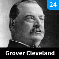 Carte n°24 - Grover Cleveland (1893-1897)