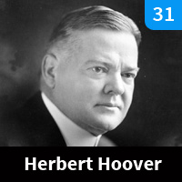 Carte n°31 - Herbert Hoover (1929-1933)