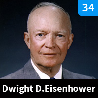 Carte n°34 - Dwight D. Eisenhower (1953-1961)
