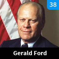 Carte n°38 - Gerald R. Ford (1974-1977)