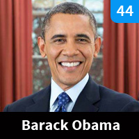 Carte n°44 - Barack Obama (2009-2017)