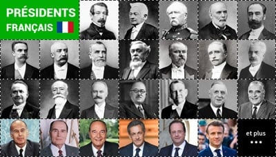 Photos des 25 Présidents français