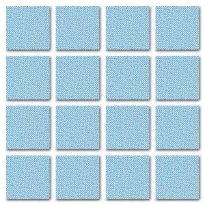 For the matching game, cards are shuffled and placed face down in rows and columns