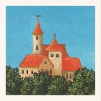 Carte memory 1981 - Château au milieu d'une forêt