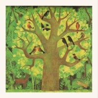 Carte memory 1981 - Arbre avec oiseaux