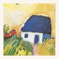 Carte memory 1981 - Maison blanche au toit bleu