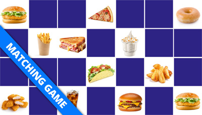 Big Memory match game - Fast food Big Memory match game - Fast food