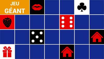 Grand jeu de memory - rouge et noir