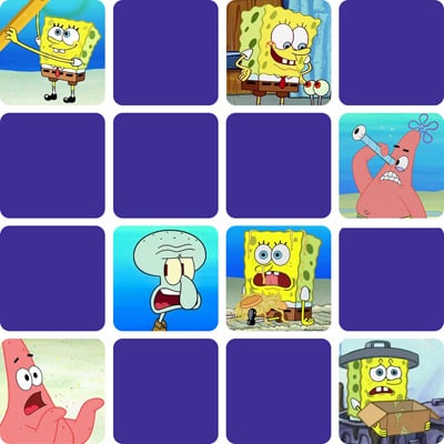 Jeu memory Bob l'éponge