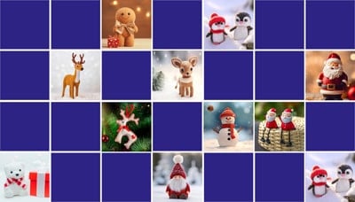 Jeu Memory les Figurines de Noël