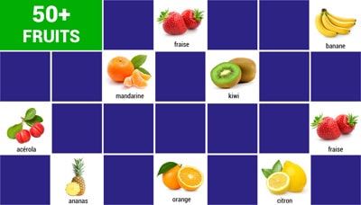 Matching game with Fruits