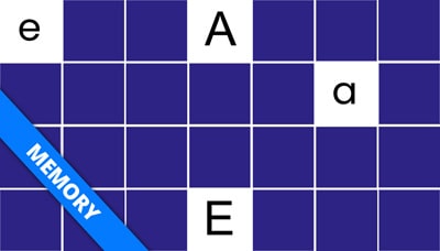 Matching game - Uppercase and lowercase letters Matching game - Uppercase and lowercase letters