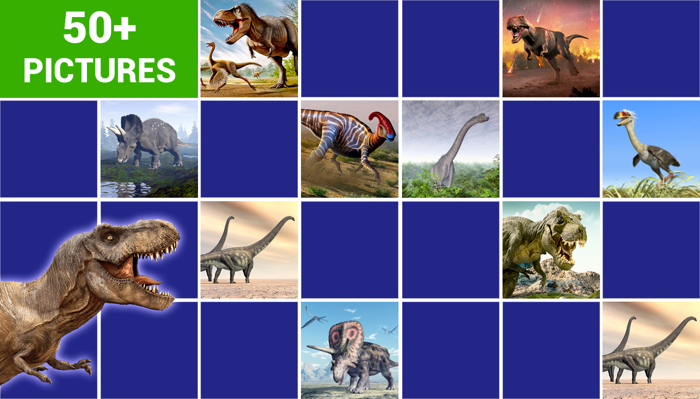 Play matching game - Name of Dinosaurs - Online & Free