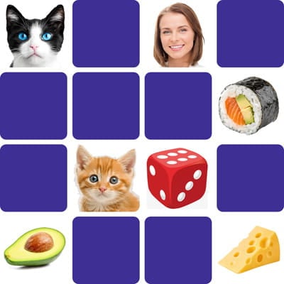 Matching games for seniors - Online and Free