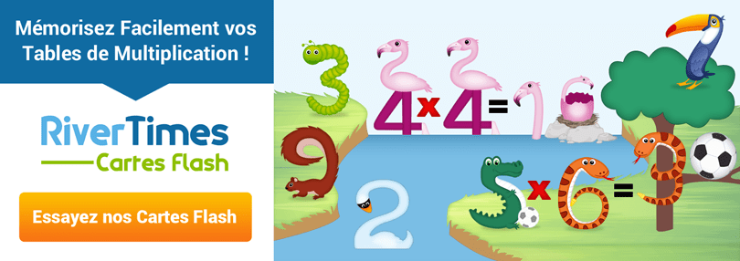 Cartes Flash Multiplication - RiverTimes