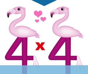 4x4 곱셈 카드