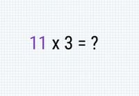 Multiplication 11x3