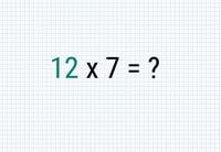 Multiplication 12x7