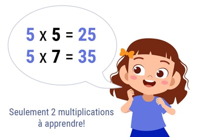 Astuce pour la table de 5 Astuce pour la table de 5