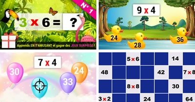 Jeux Multiplication - apprendre les Tables Jeux Multiplication - apprendre les Tables