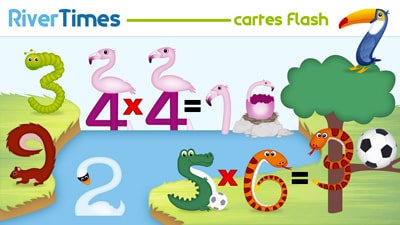 Cartes Flash Multiplication - RiverTimes