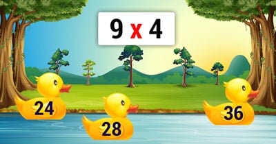Jeu Multiplication - Canards sur la rivière