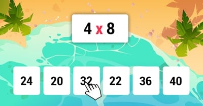 Jeu des tables de multiplication avec des cartes