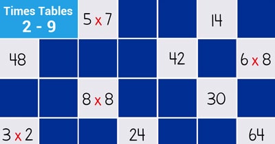 Multiplication Matching Game - Online and Free