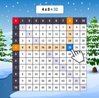 Table de multiplication en ligne - hiver Table de multiplication en ligne - hiver