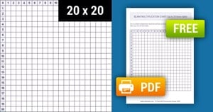 Printable Blank Multiplication Chart (1-20)