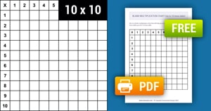 Printable Blank Multiplication Chart (1-10) - Black & White