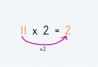 Trick for 11x2 - step 1
