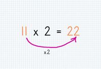 Trick for 11x2 - step 2