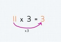 Trick for 11x3 - step 1