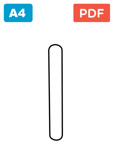 Number 1 for colouring Number 1 for colouring