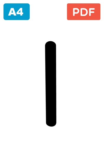 Large printable number 1 Large printable number 1