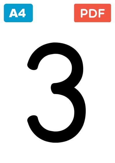 Printable numbers - Free PDFs | Memozor