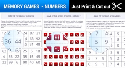 Free printable memory games with numbers