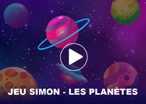 Jeu simon avec les planètes
