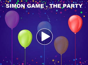 Simon game with balloons Simon game with balloons