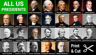 Free Printable US Presidents Cards