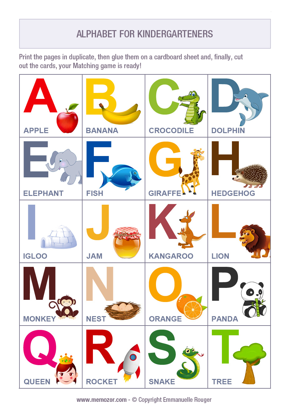 Alphabet With Pictures For