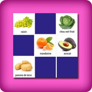 Jeu Memory avec Fruits et Légumes