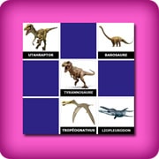 Grand jeu de memory pour apprendre facilement le nom des dinosaures